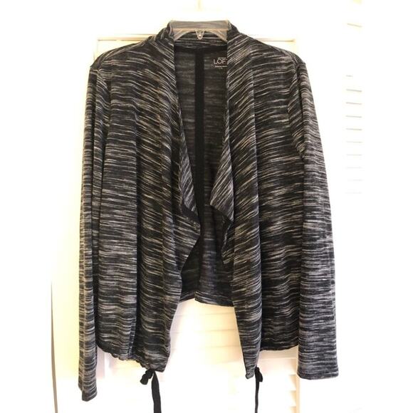 Loft black/white open cardigan - Picture 1 of 4